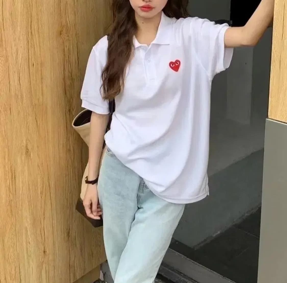 꼼데가르송 반팔 카라티 상품이미지5