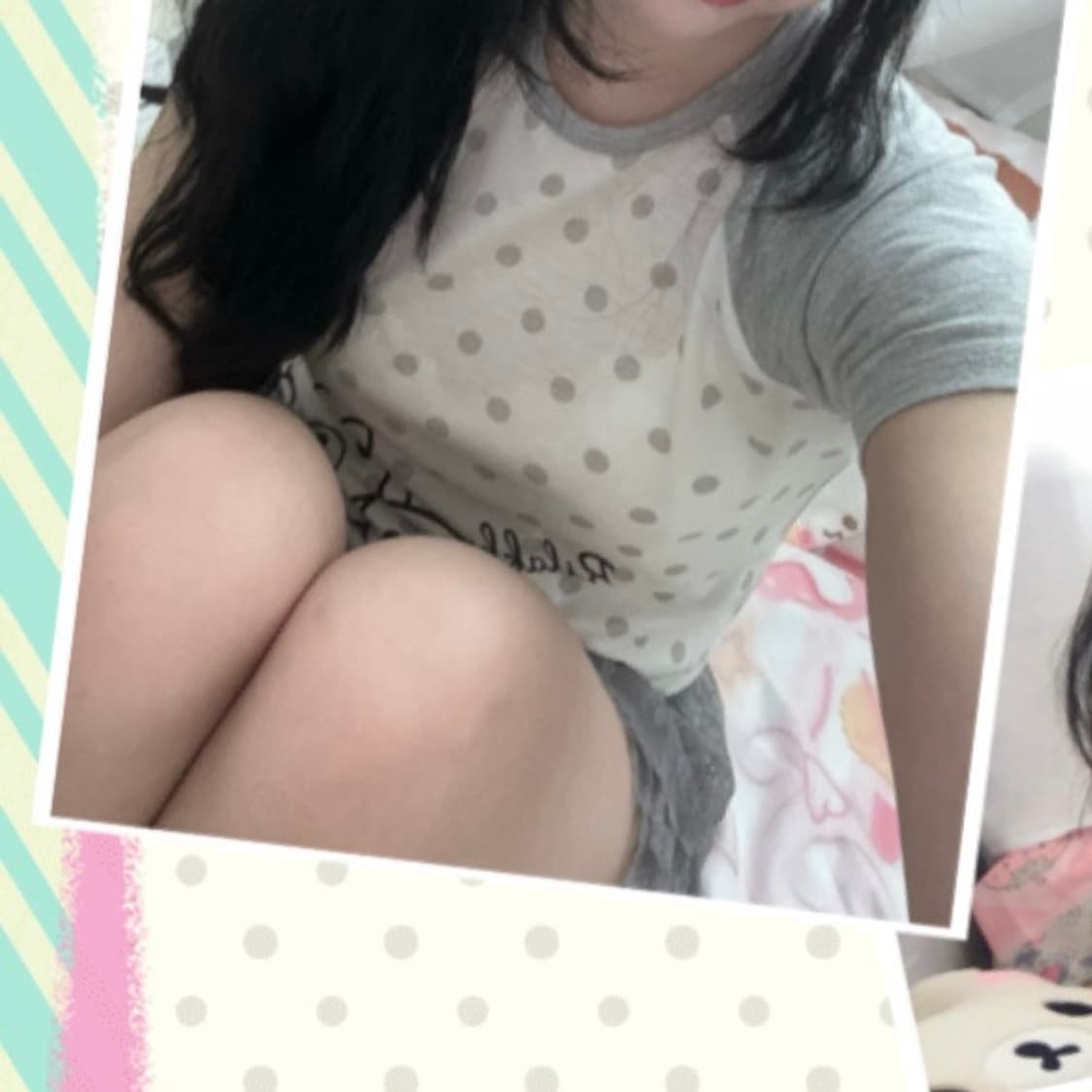 리락쿠마&코리락쿠마&키이로이토리 도트 나그랑 티셔츠♥ 산엑스 갸루 고전 상품이미지6