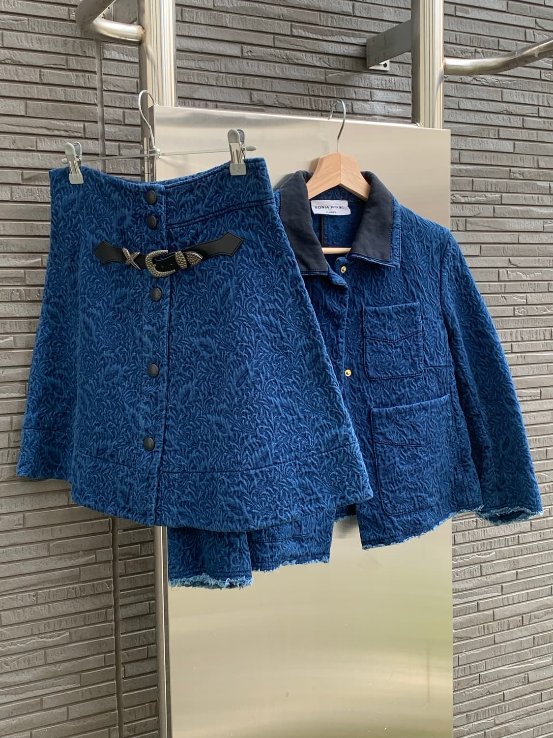 소니아 리키엘 자카드 데님 셋업 상품이미지1