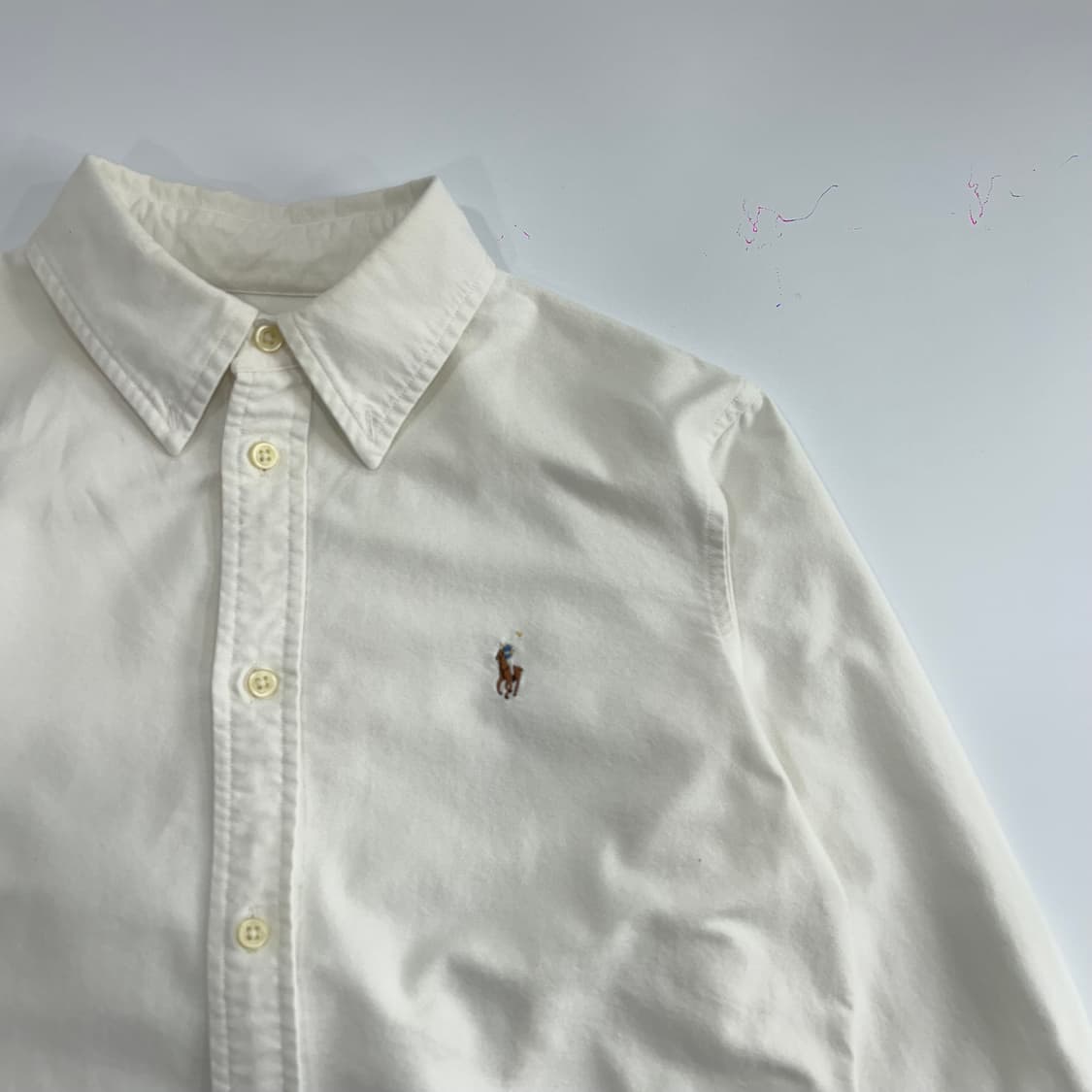 Polo 폴로 멀티포니 커스텀핏  화이트 셔츠  상품이미지4