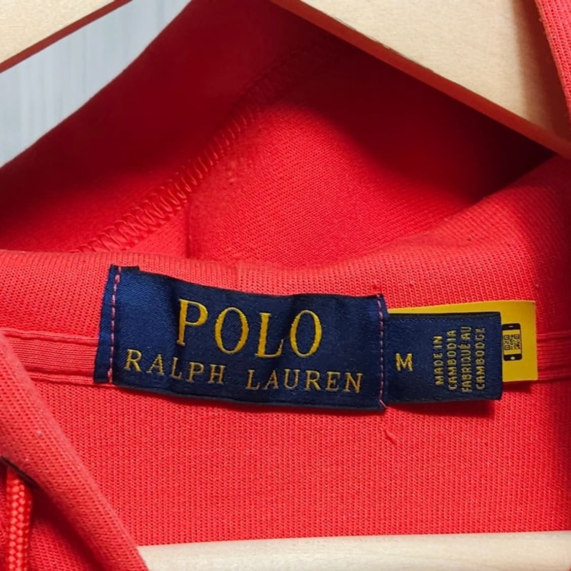 100 Polo 폴로 랄프로렌 후드 집업자켓 다홍 상품이미지5