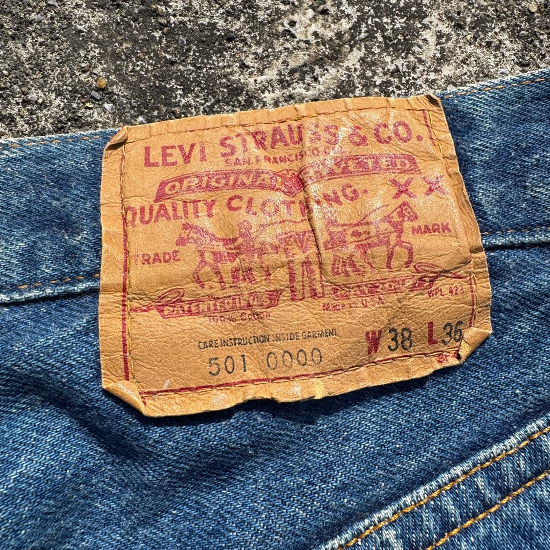 [35] 80s 리바이스 501-0000 데님 팬츠 상품이미지8