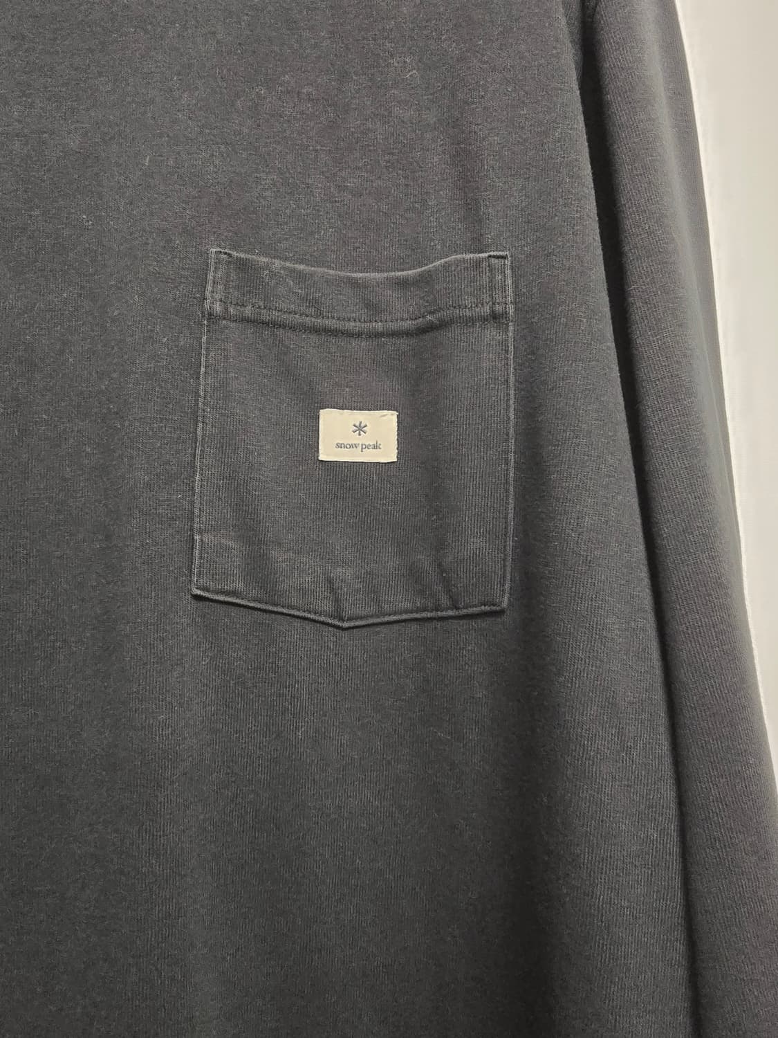 스노우피크 포켓 블랙 긴팔 티셔츠110 상품이미지3