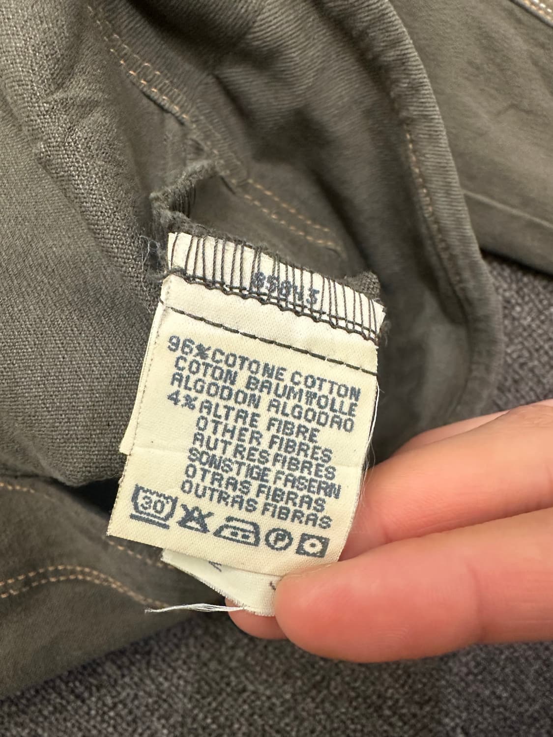 15)마리나 스포츠 빈티지 여성 올리브 스티치 데님 자켓 상품이미지5