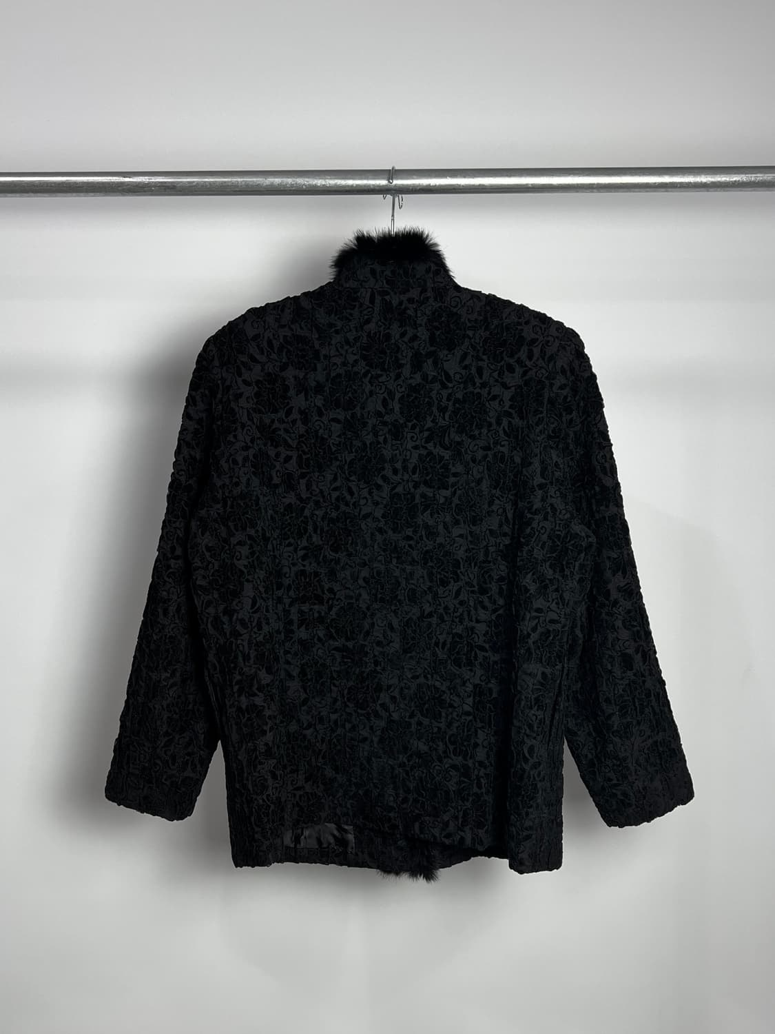 빈티지 퍼 디테일 주름 자켓 상품이미지7