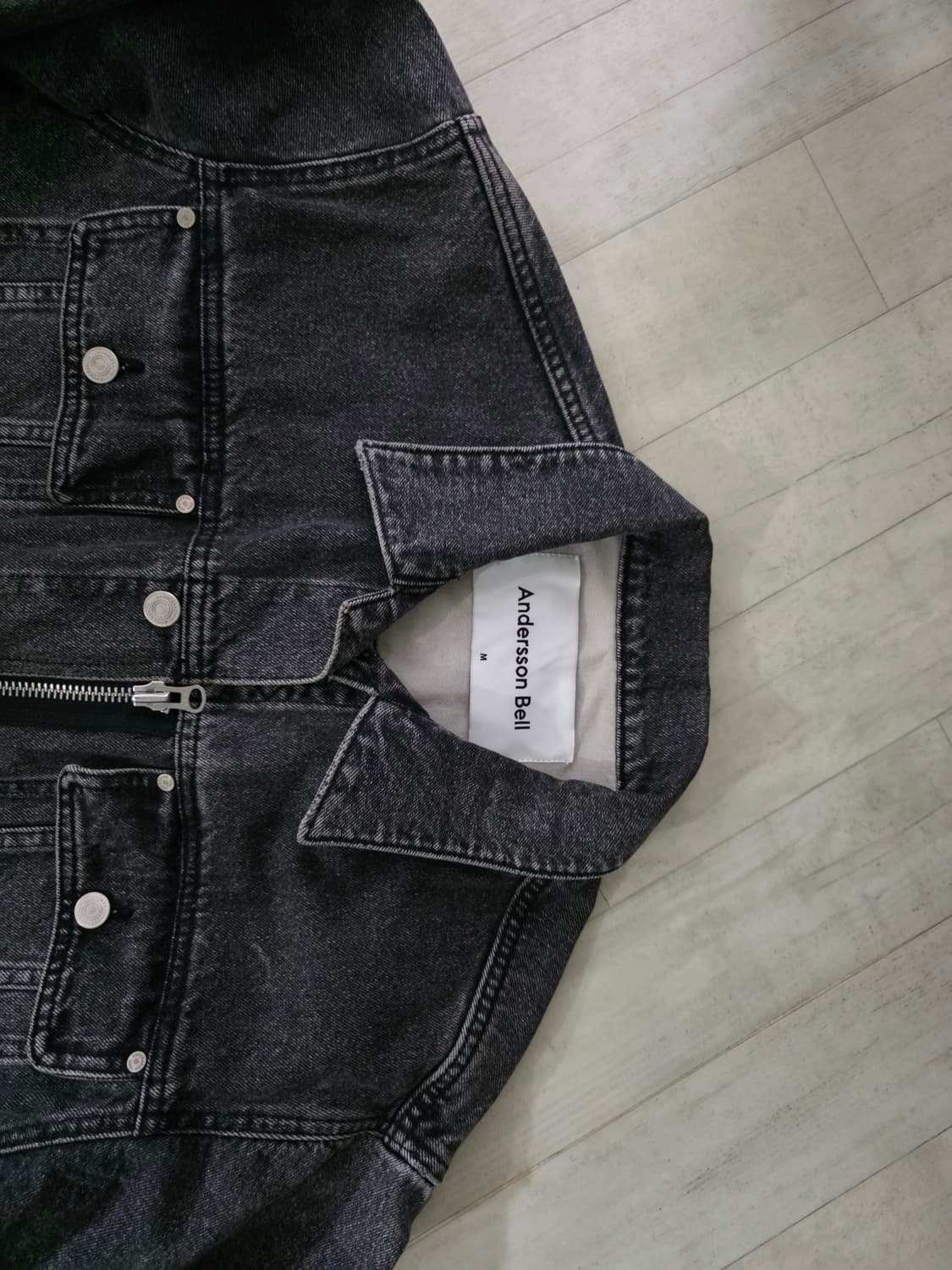앤더슨벨 인사이드아웃 데님 자켓 M 상품이미지2