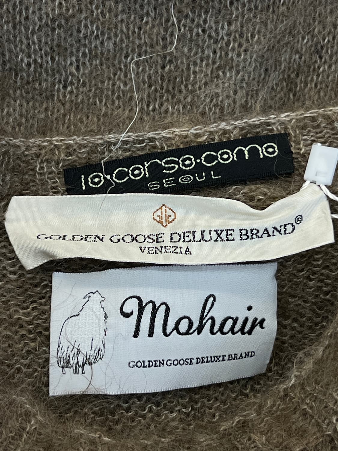 골든구스 브라운 모헤어 니트 상품이미지4