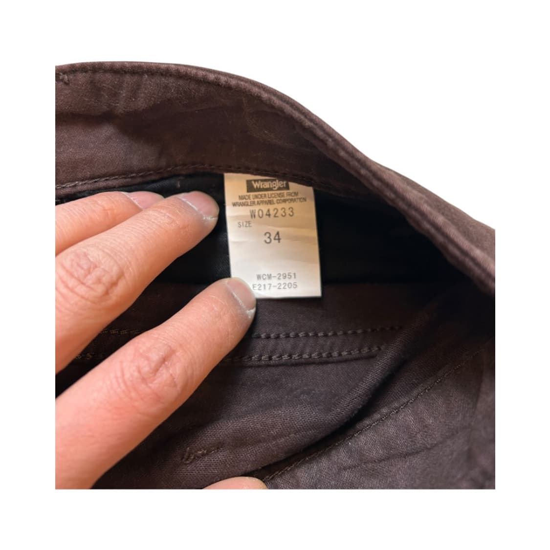 L)랭글러 다크브라운 웨스턴 워크 팬츠 BD-016 상품이미지5