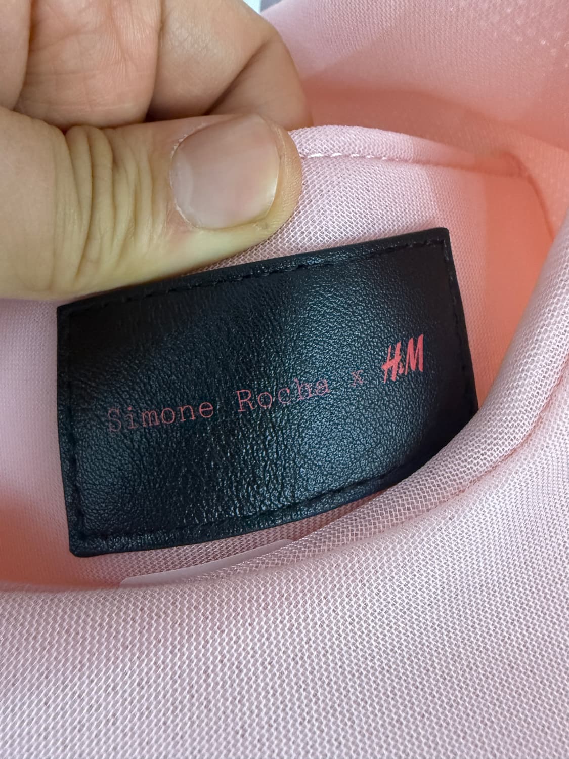 Simone Rocha x H&M의 핑크 컬러 리본 숄더백 상품이미지4