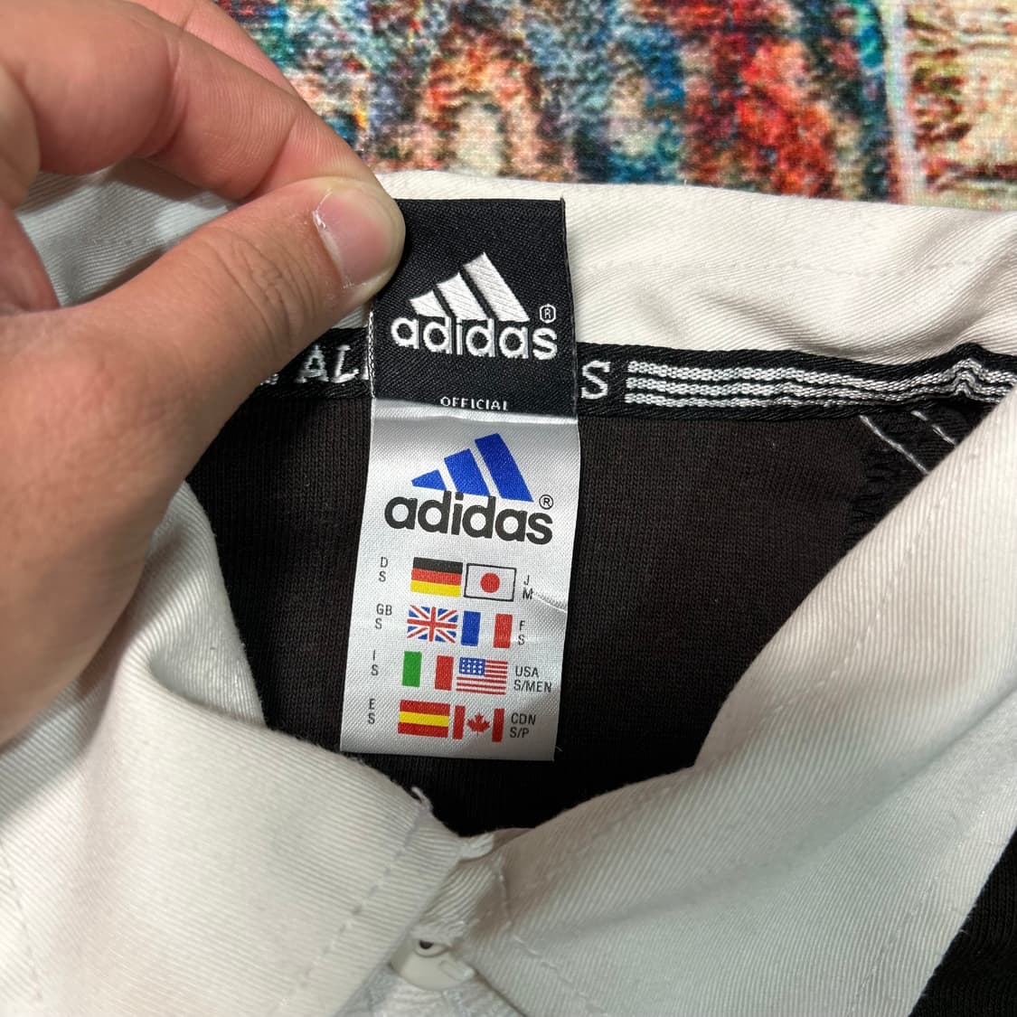 [M] 00s 아디다스 뉴질랜드 all blacks 럭비티 상품이미지8