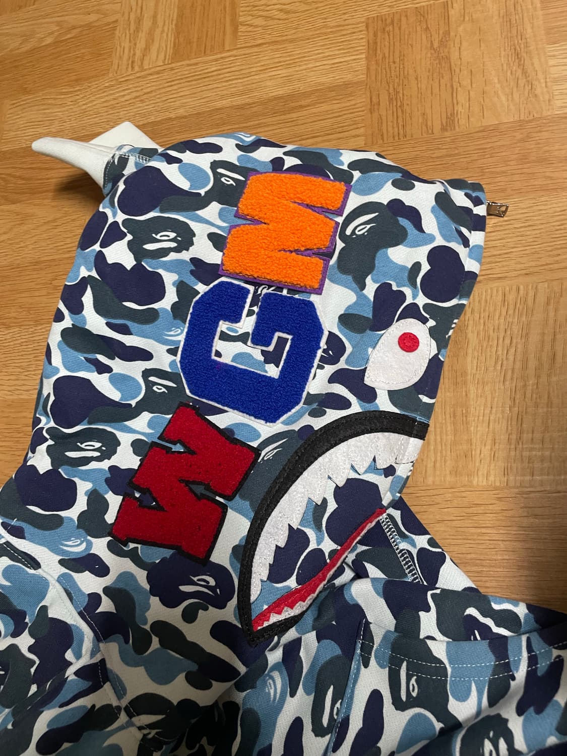 베이프  후드집업 블루 상품이미지2