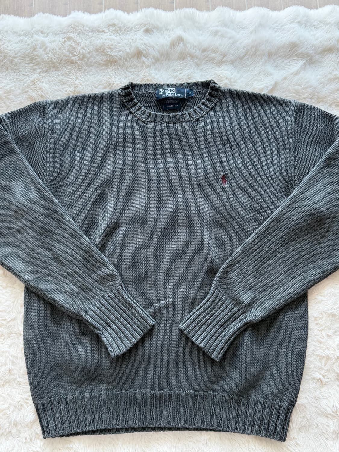(M) 정품 폴로 크루넥 니트 상품이미지1