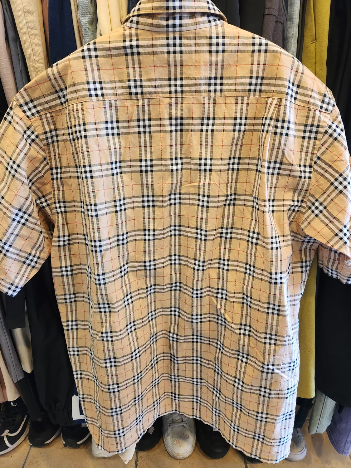 버버리 골프 체크 반팔 셔츠 상품이미지6