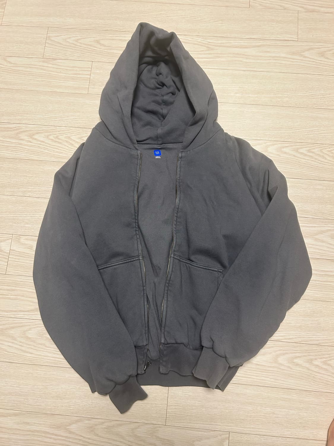 Yzy 이지갭 후드집업 다크그레이 xs 상품이미지1