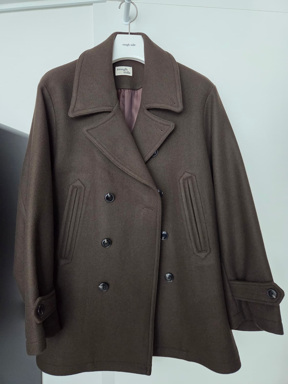 러프사이드 피코트 브라운 1 사이즈 판매합니다. 상품이미지1