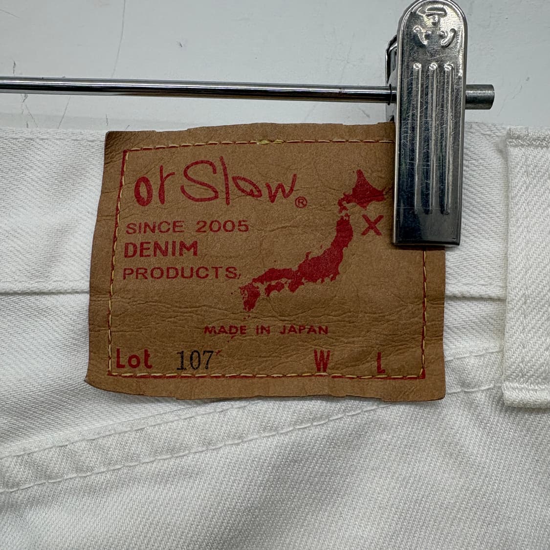 오어슬로우 빈티지 화이트 데님 팬츠 30in 상품이미지4