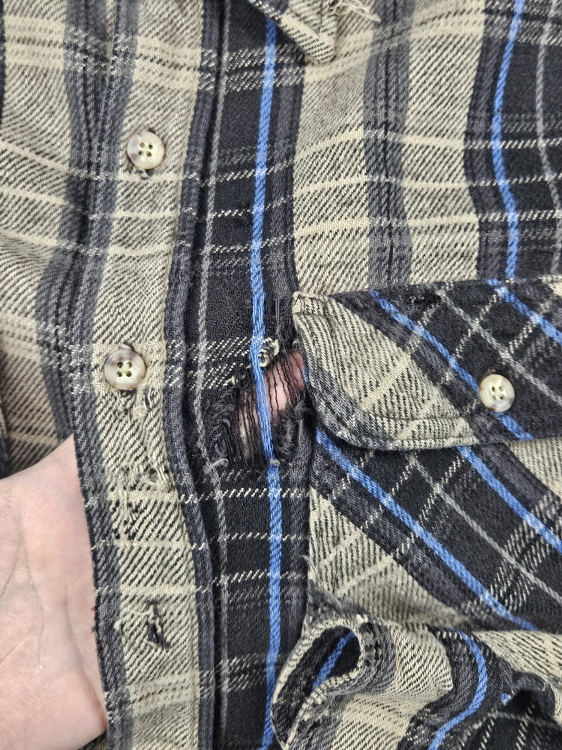 칼하트 체크 헤비 코튼 플란넬 워크 셔츠 ( 상세설명참조 )/ 10339 상품이미지7