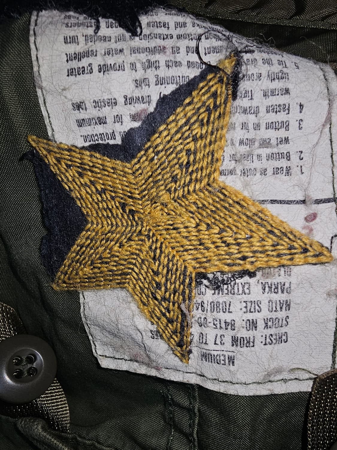 80s 오리지널 피쉬테일 m65 야상 필드자켓 프릭스스토어 상품이미지4