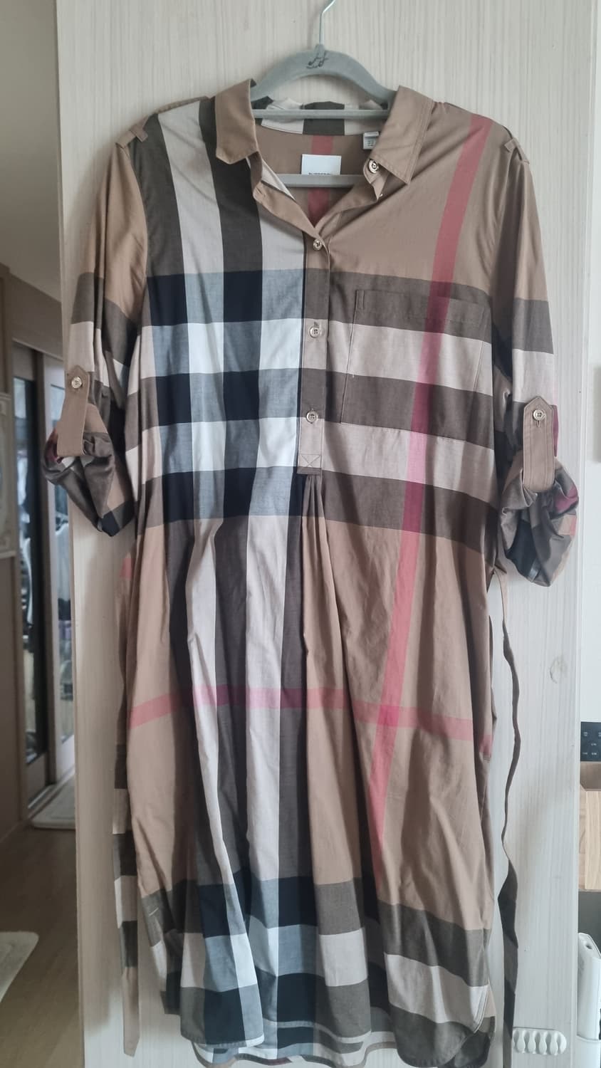 👗버버리 체크 셔츠 원피스 상품이미지4