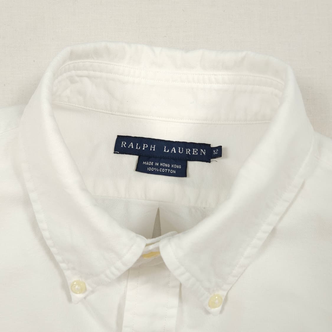 M(95) 폴로 랄프로렌 옥스포드셔츠 화이트 상품이미지4