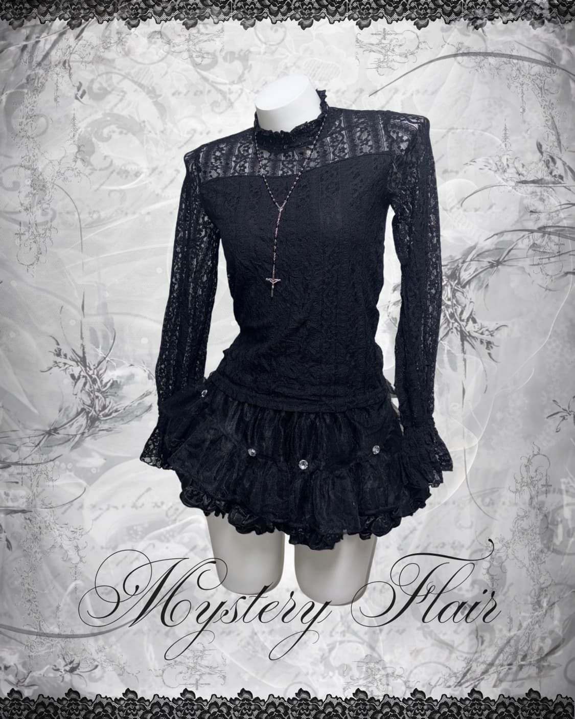 딥퍼플 프릴탑 포함 고스 세트 5pcs 상품이미지2