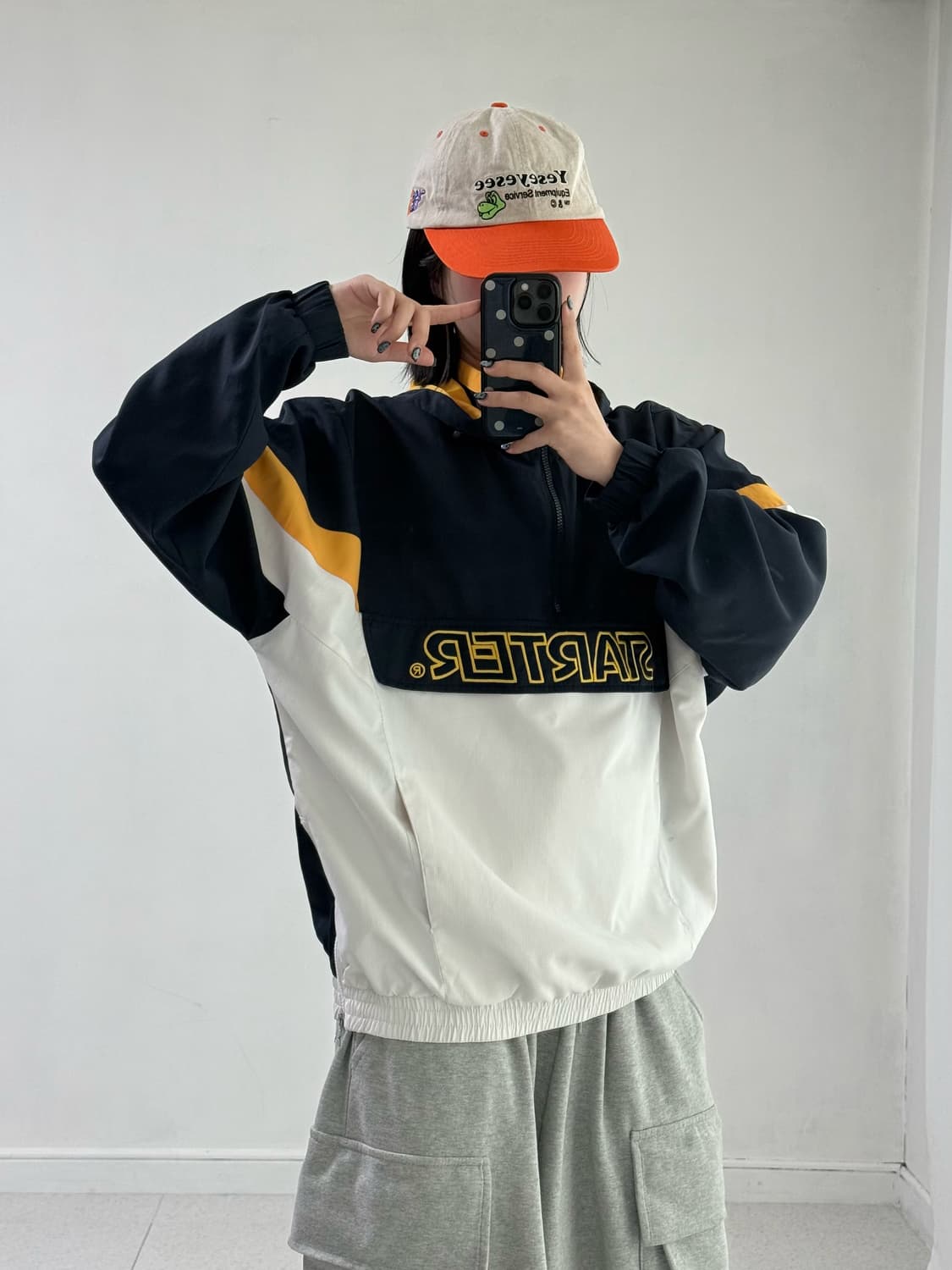 스타터 후드 아노락 집업 상품이미지2