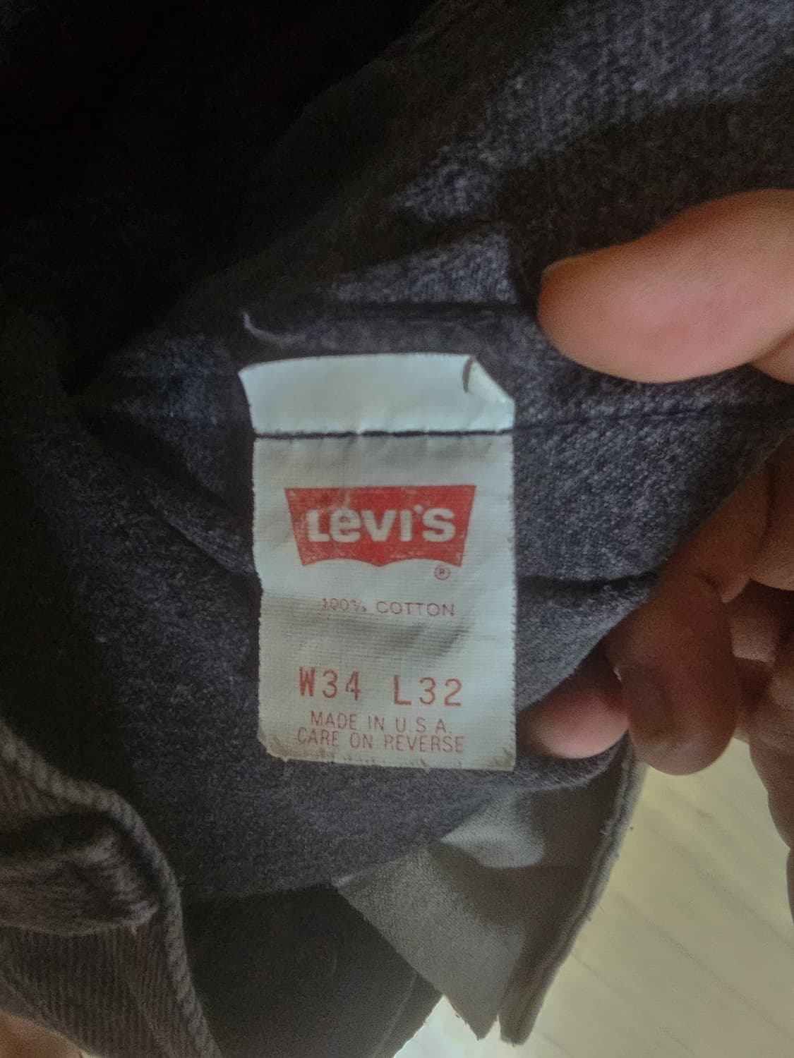 Levi's 90s USA 501 흑청 OG 상품이미지5