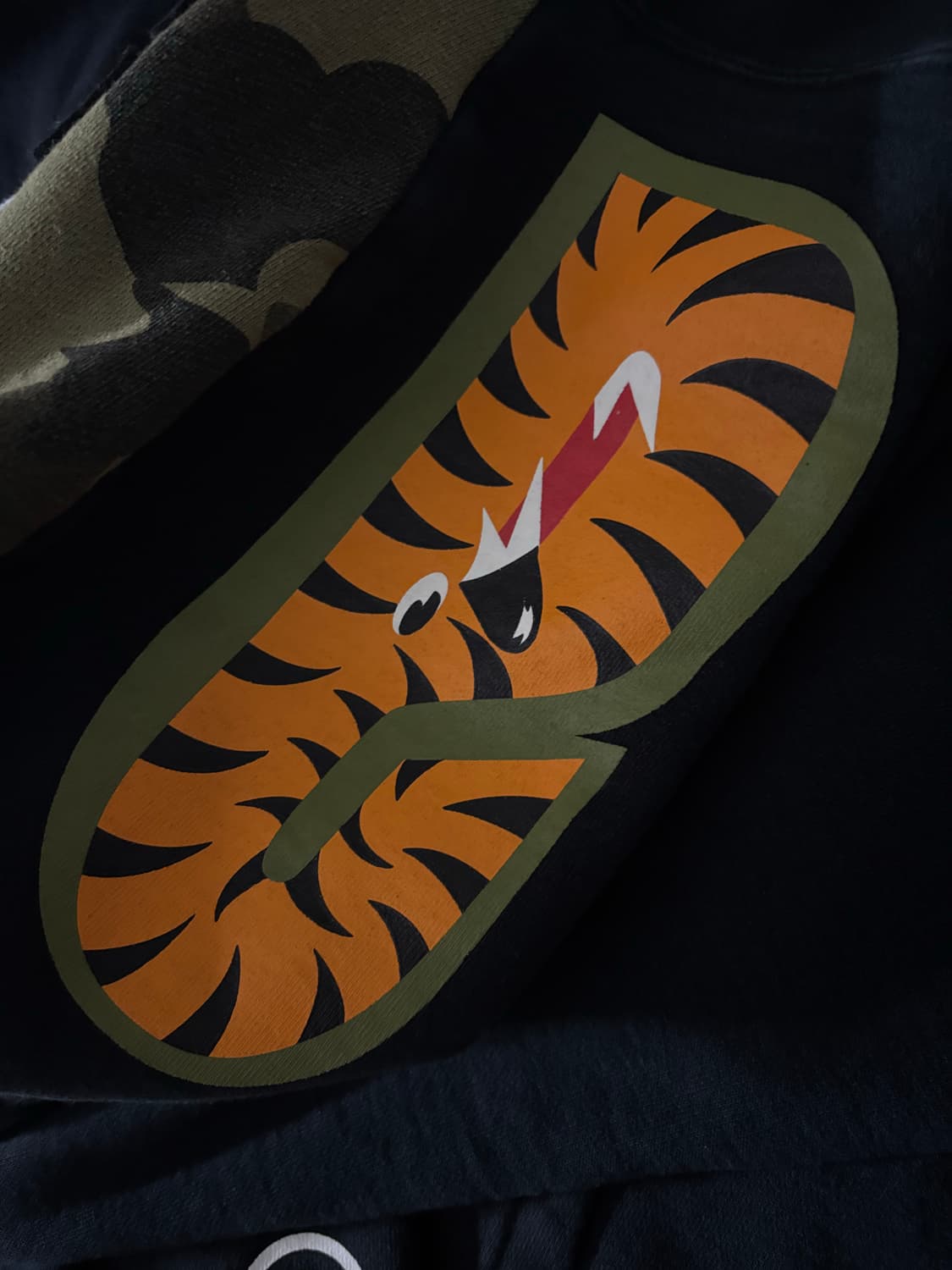 베이프 후드집업 반카모 블랙 L 상품이미지3