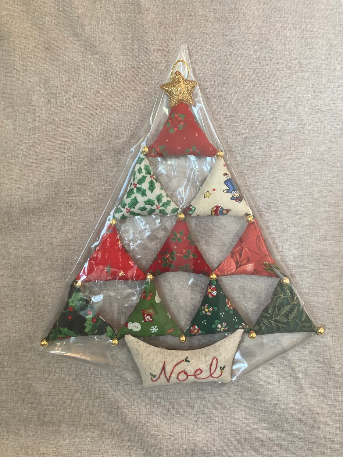 핸드메이드 퀼트 크리스마스 벽걸이 트리 상품이미지2