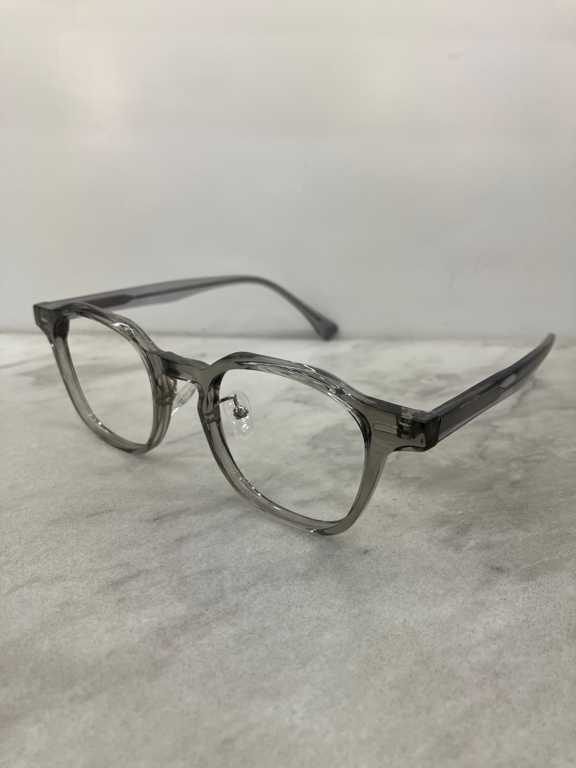 B79 KS 투명 그레이 웰링턴 뿔테 안경6832 상품이미지7