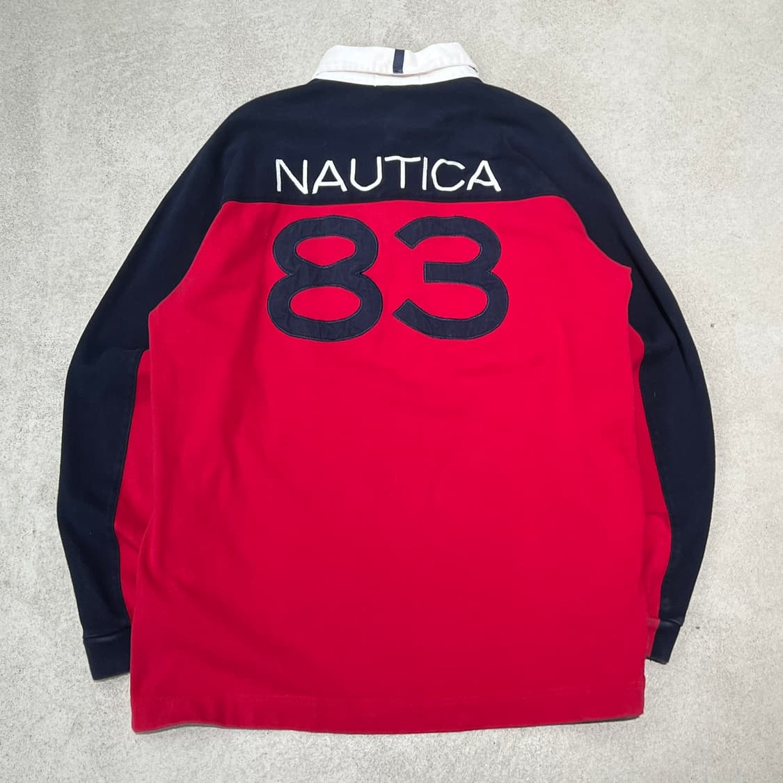 노티카 백로고 럭비티셔츠 s10818 상품이미지2