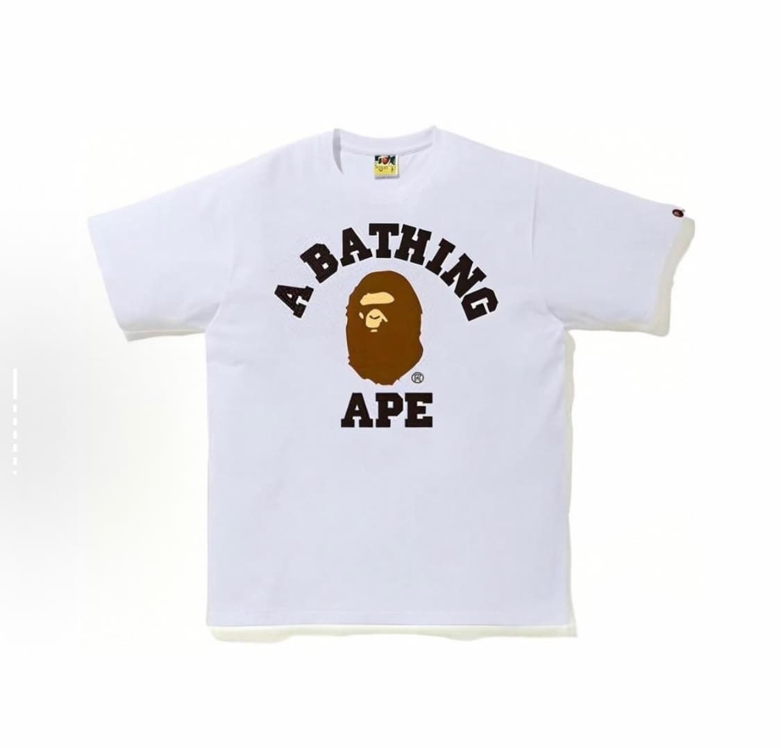 베이프 칼리지 티 화이트 상품이미지1