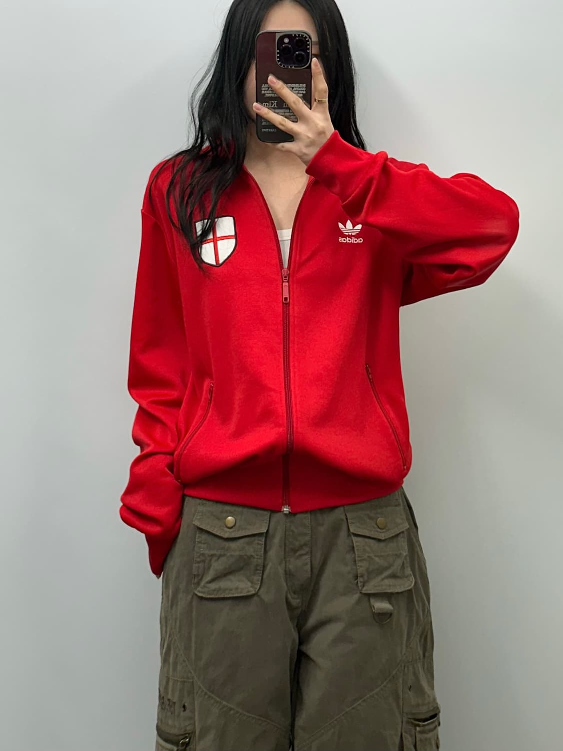 아디다스 잉글랜드 레드 트랙탑 져지 상품이미지1