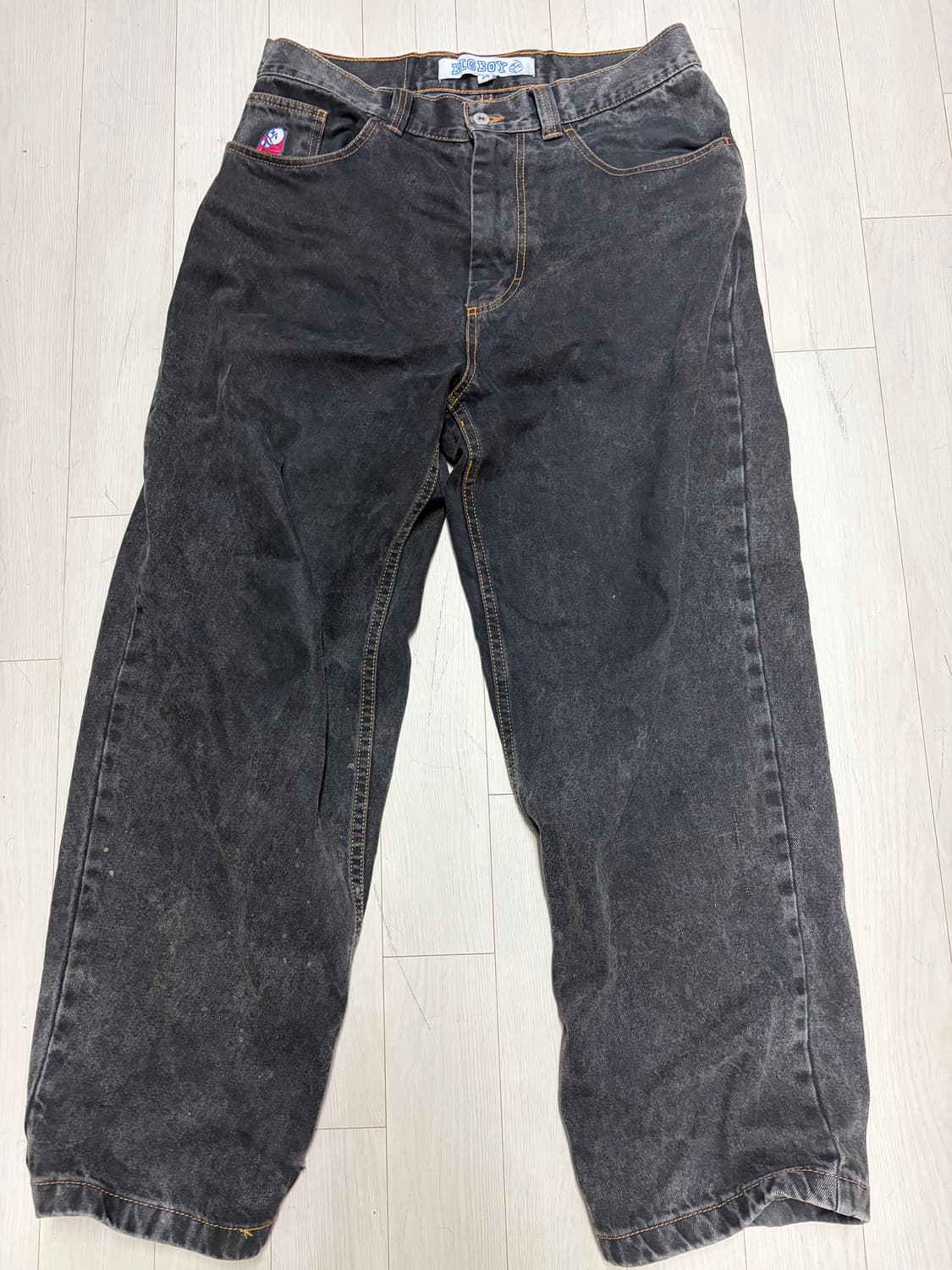 구형 빅보이 팬츠 블랙 상품이미지1