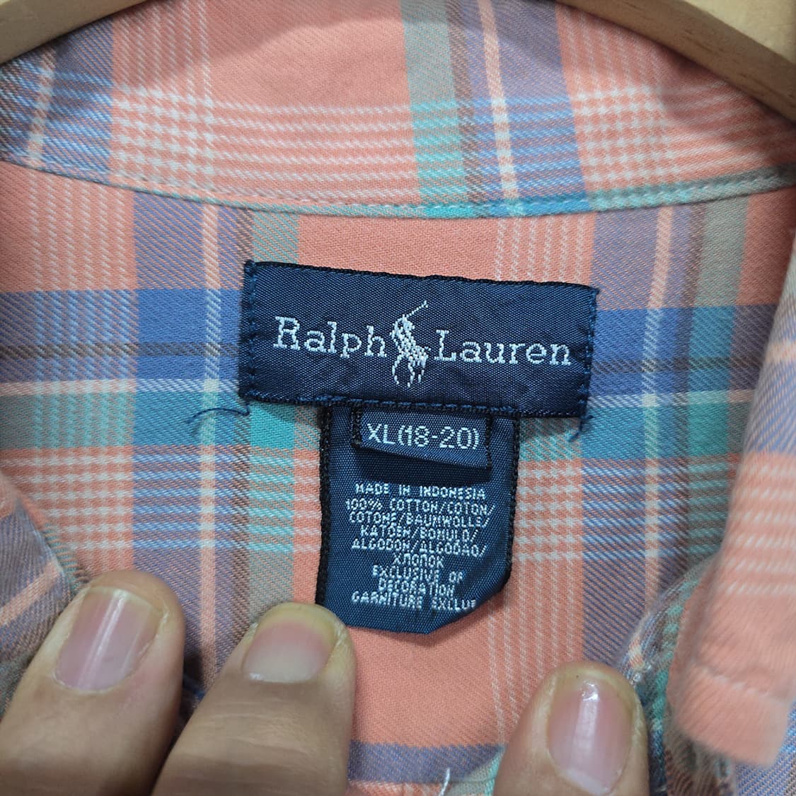 랄프로렌(Ralph Lauren) 체크 코튼 셔츠 XL 상품이미지4