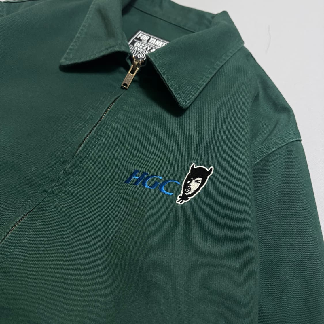 히스테릭글래머 다크그린컬러 HGC 자수로고 코튼 워크 자켓 상품이미지4