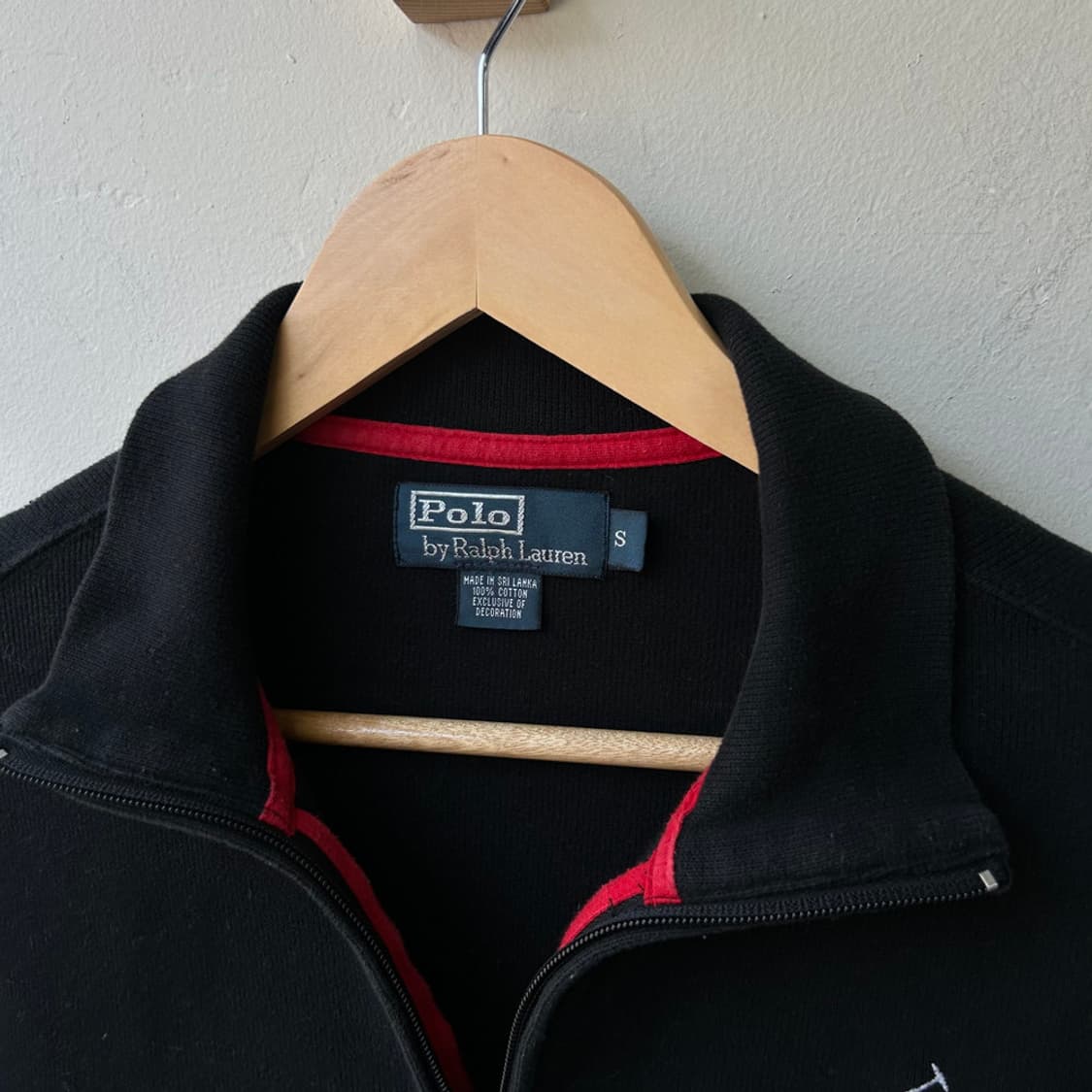 16814 - 폴로 랄프로렌 블랙 빅포니 반집업 니트 상품이미지3