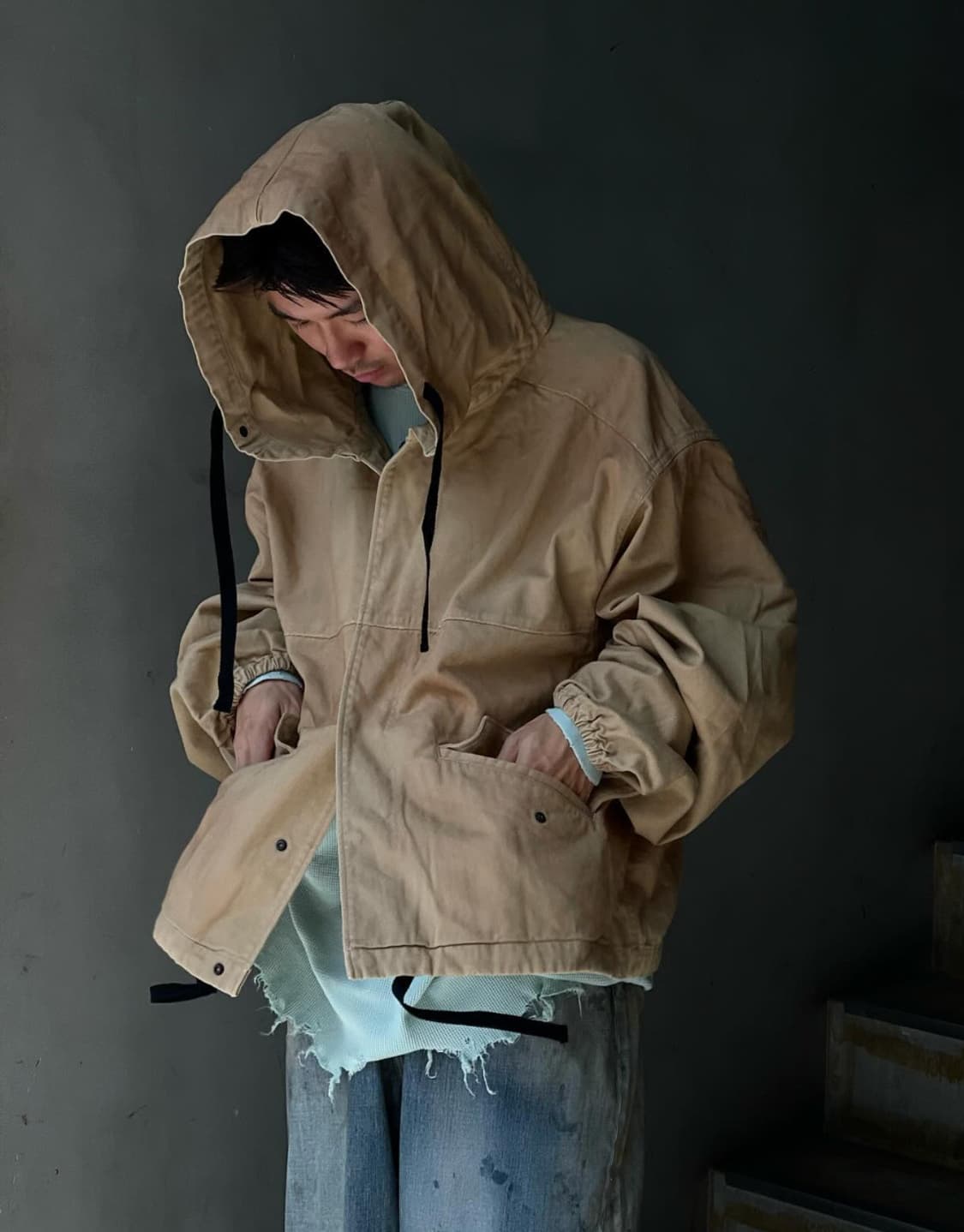 안셀름 드릴 후드 파카 상품이미지2