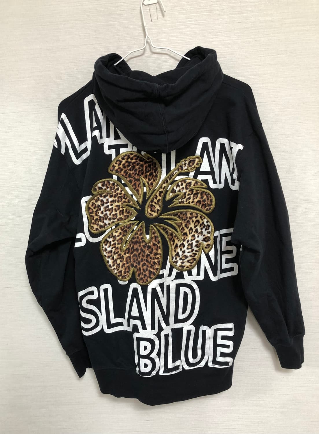 planet blue 갸루 호피 후드 집업 상품이미지1