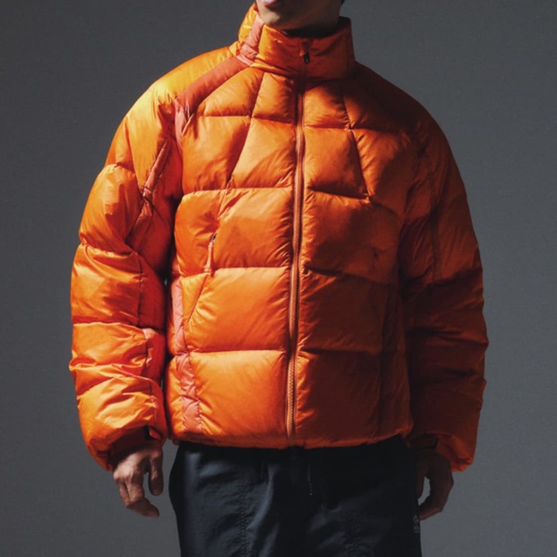 트래블 숏패딩 자켓 오렌지 상품이미지2