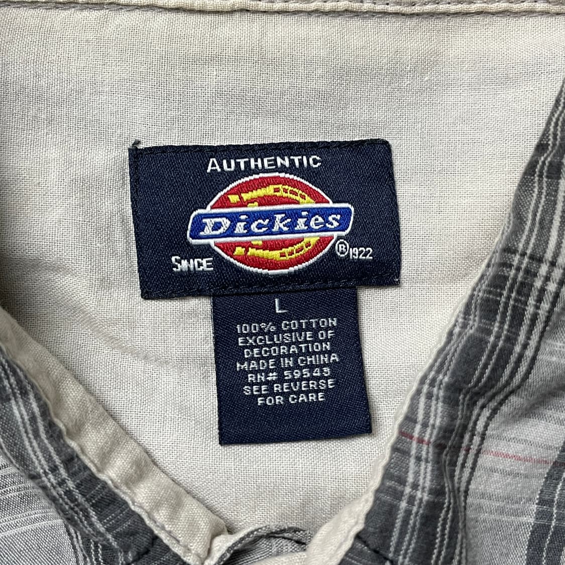 DICKIES 디키즈 빈티지 체크 반팔 워크 셔츠 A01001 상품이미지10