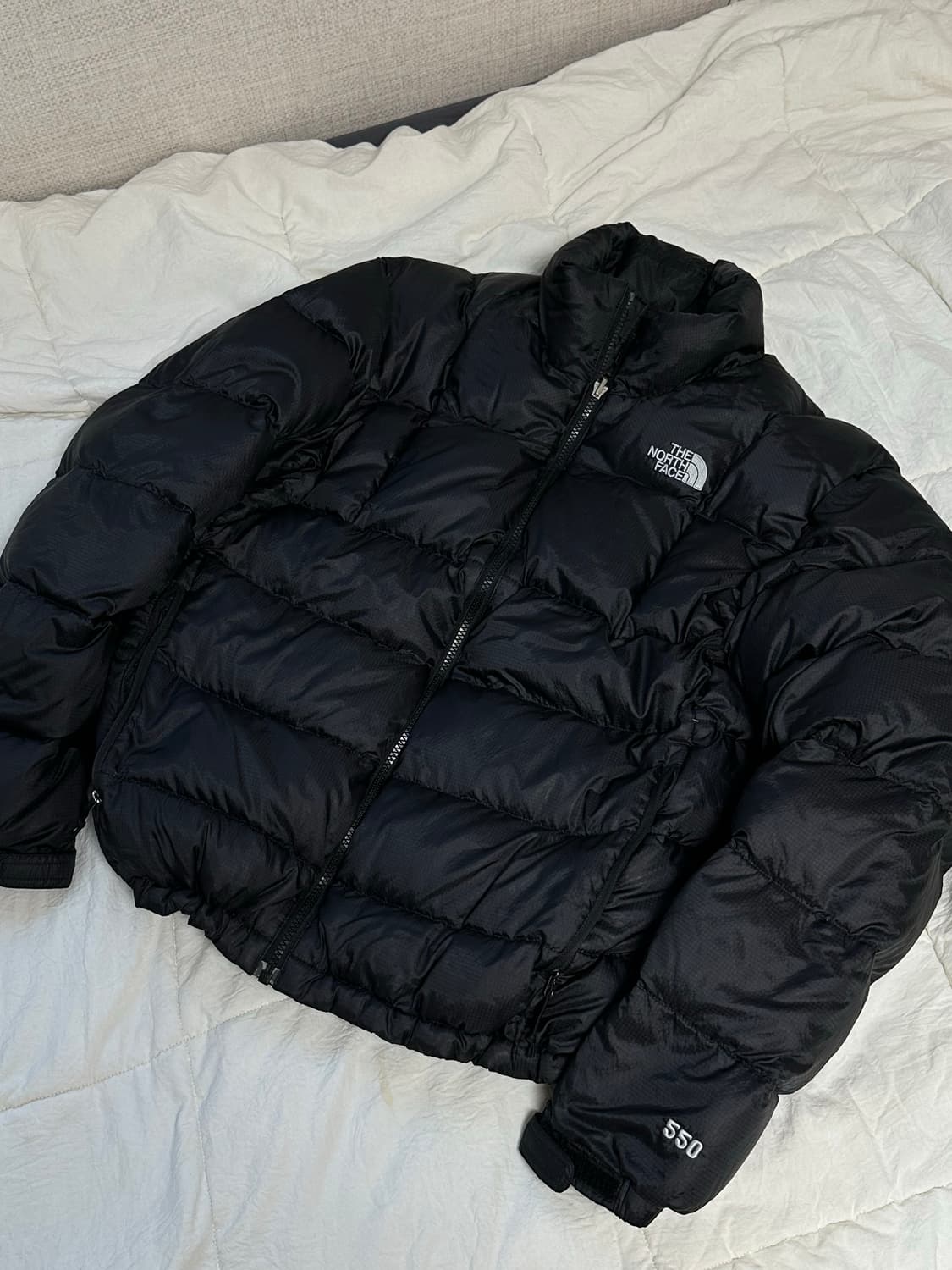 노스페이스 550 구스다운 경량패딩 블록 라지 상품이미지1