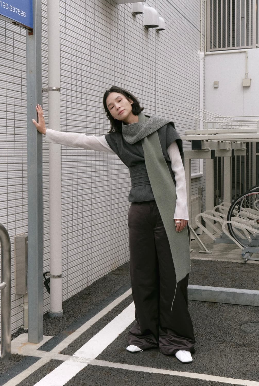 솔티페블 울 머플러 상품이미지2