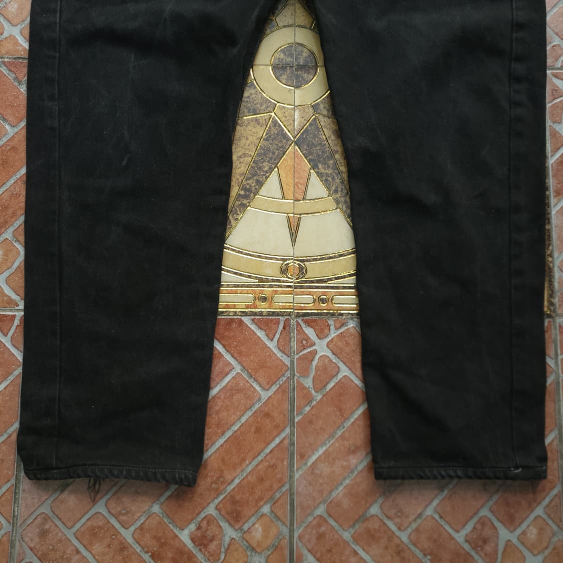 빈티지 리바이스 501 흑청 데님 팬츠 40/30 상품이미지3