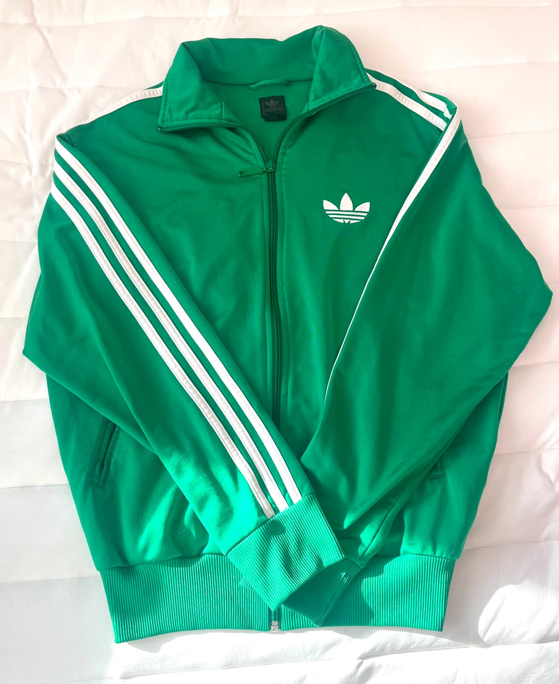 아디다스 초록 초흰 그린 트랙탑 져지 집업 100 상품이미지1