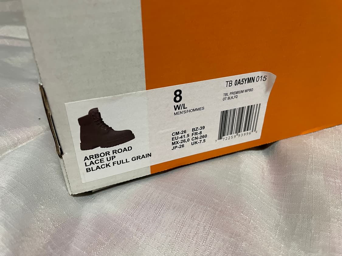[260] 팀버랜드 Arbor Road 6인치 부츠 블랙 상품이미지5