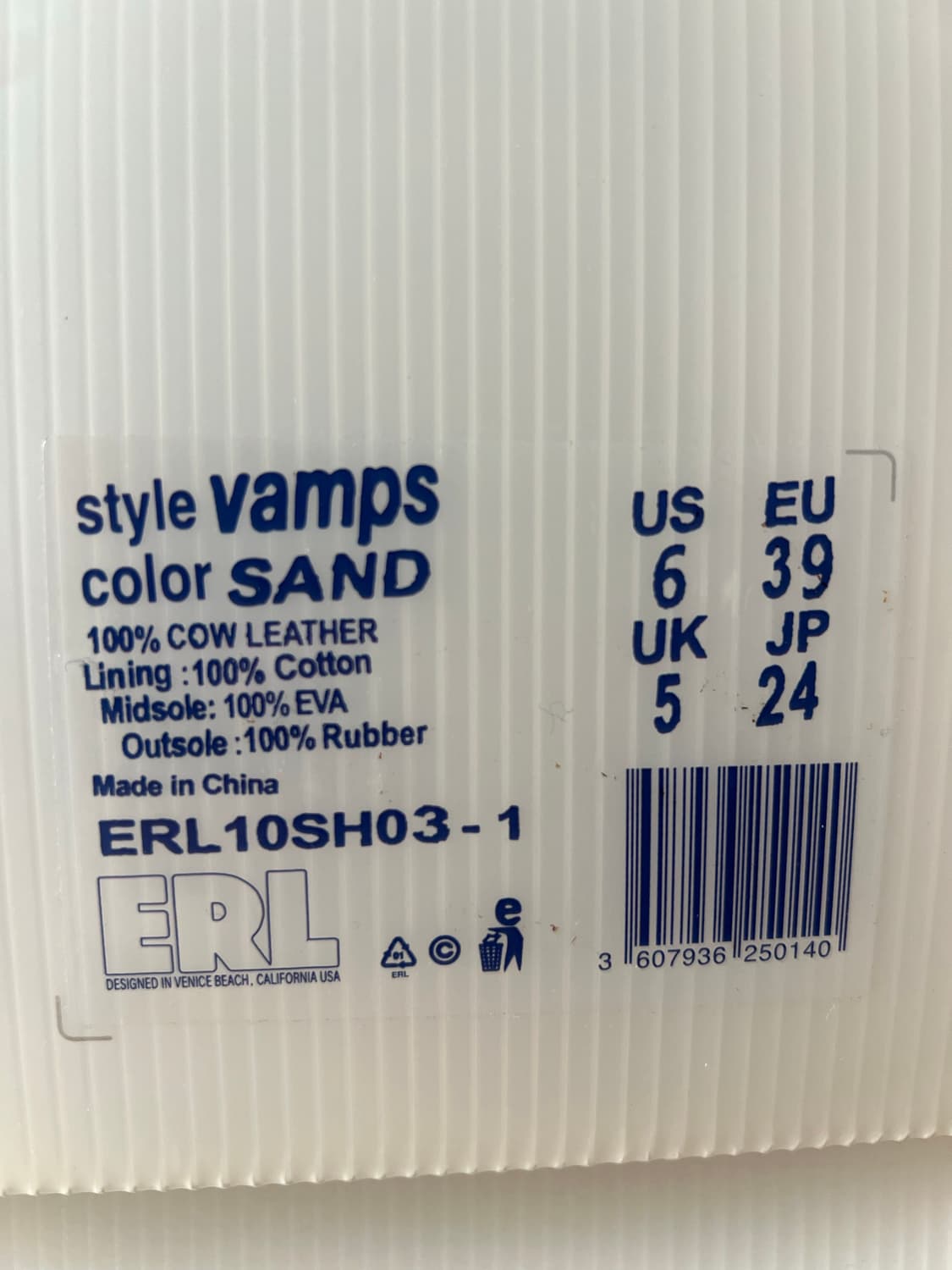 [US6] ERL VAMPS 스케이트 스니커즈 새상품 상품이미지4