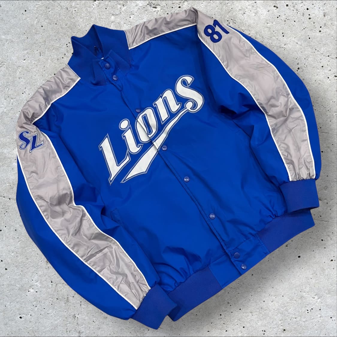 [3XL] 삼성라이온즈 초판 Lions 블루 야구점퍼 81 C527 상품이미지1
