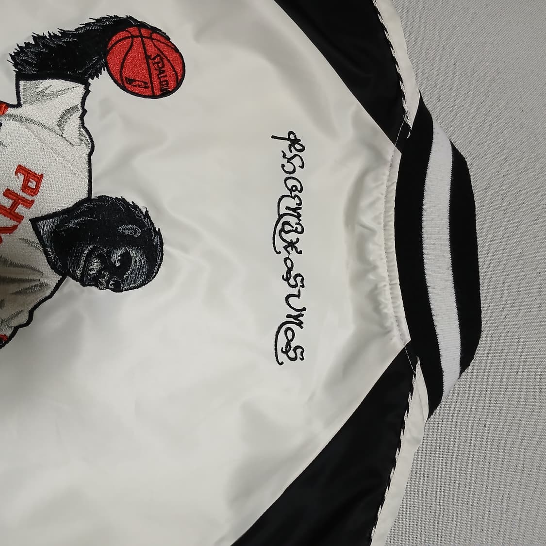 nba 엔비에이 고릴라 피닉스 선스 자수 스카잔 자켓 새틴 상품이미지8