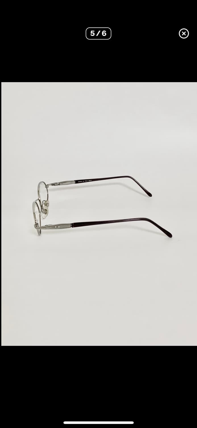 [픽키-148] GARCIA ITALY 오벌 실버 메탈 안경 상품이미지5